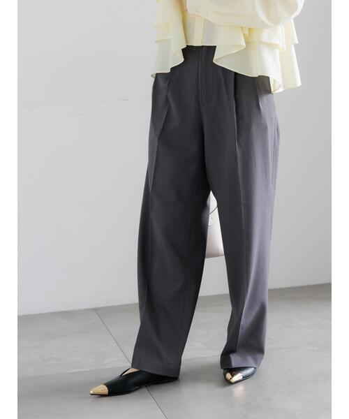 Te chichi（テチチ）の「メランジツイルワイドパンツ《2026 spring catalog item》（その他パンツ・レディース・ライトベージュ/グレー/ブラウン・M/S）」の7枚目の写真