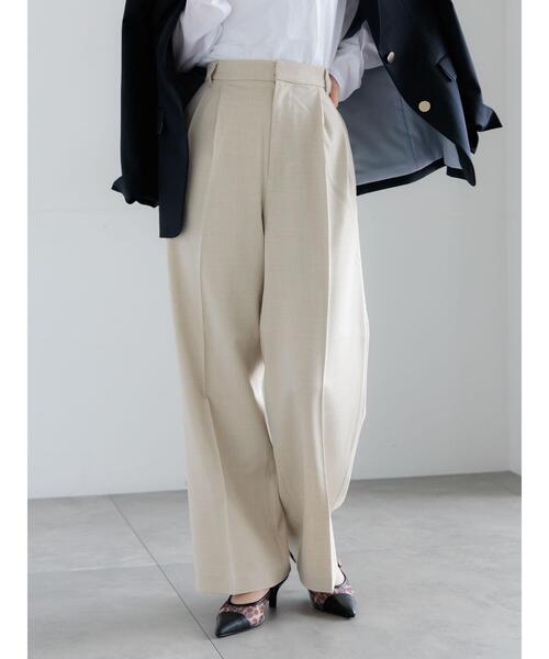 Te chichi（テチチ）の「メランジツイルワイドパンツ《2026 spring catalog item》（その他パンツ・レディース・ライトベージュ/グレー/ブラウン・M/S）」の10枚目の写真