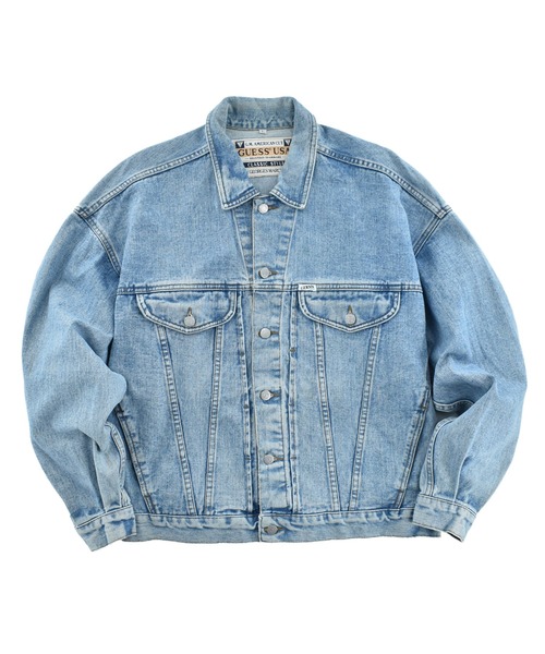 Guess(ゲス)の「【USED】90’s GUESS GEORGES MARCIANO期 デニムジャケット(デニムジャケット・メンズ・ブルー・LARGE)」の1枚目の写真