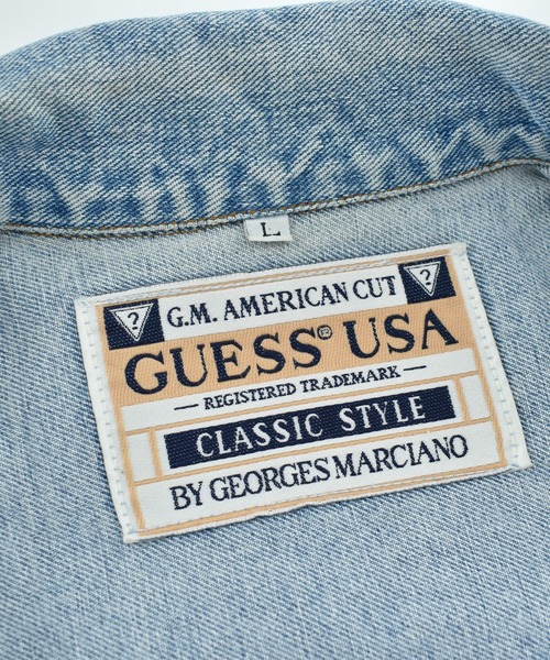 Guess(ゲス)の「【USED】90’s GUESS GEORGES MARCIANO期 デニムジャケット(デニムジャケット・メンズ・ブルー・LARGE)」の5枚目の写真