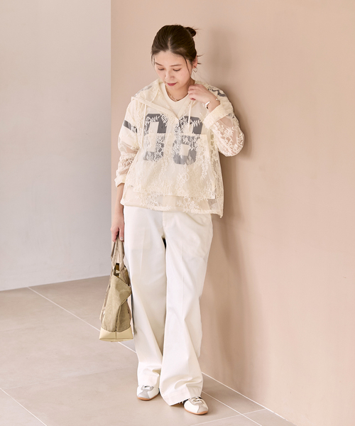 JOURNAL STANDARD（ジャーナルスタンダード）の「【BURK / バーク】ベルトツキチノパンツ（チノパンツ・レディース・ベージュ/アイボリー・MEDIUM/LARGE）」の3枚目の写真