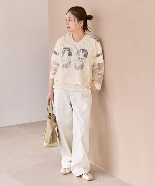 JOURNAL STANDARD（ジャーナルスタンダード）の「【BURK / バーク】ベルトツキチノパンツ（チノパンツ・レディース・ベージュ/アイボリー・MEDIUM/LARGE）」の7枚目の写真