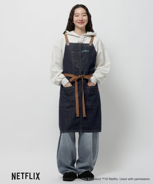 niko and...（ニコアンド）の「【ボーイフレンド シーズン2】コラボ エプロン（エプロン・レディース・ネイビー・FREE）」の3枚目の写真