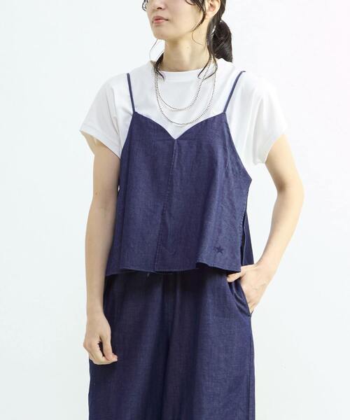 CONVERSE TOKYO(コンバーストウキョウ)の「DENIM LAYERED ALL-IN-ONE(つなぎ/オールインワン・レディース・サックスブルー/ネイビー/ブラック・FREE)」の5枚目の写真