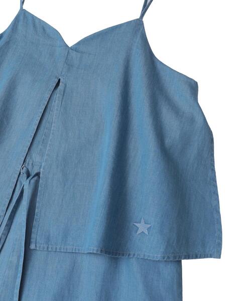 CONVERSE TOKYO(コンバーストウキョウ)の「DENIM LAYERED ALL-IN-ONE(つなぎ/オールインワン・レディース・サックスブルー/ネイビー/ブラック・FREE)」の4枚目の写真
