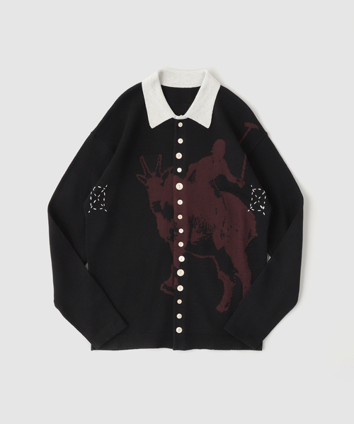 FAF Fake As Flowers ニットポロシャツ FAF (FAKE AS FLOWERS) / フェイク アズ フラワーズ KNIT ポロシャツ
