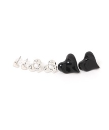 3SETハートピアス