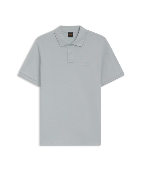 BOSS（ボス）の「【オンライン限定】ストレッチコットン スリムフィット ポロシャツ ロゴパッチ（ポロシャツ・メンズ・グレー・M/XXL/S/XL/L/XS）」の5枚目の写真