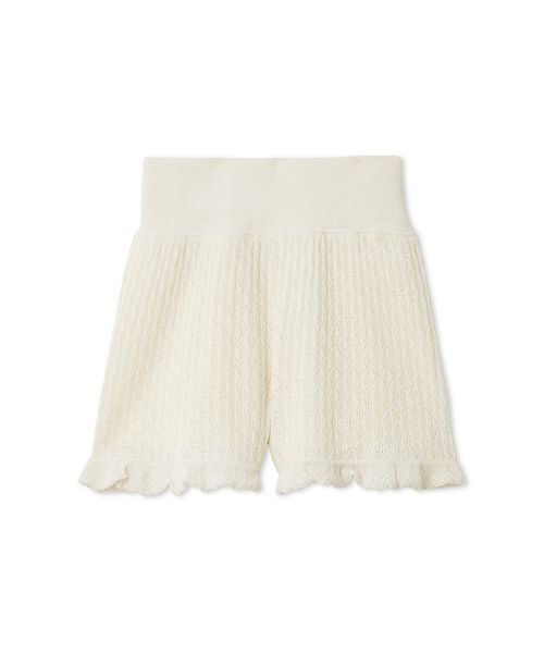 SNIDEL HOME(スナイデルホーム)の「クロシェショートパンツ(ルームウェア/パジャマ・レディース・アイボリー/ピンク系その他/ブラウン・F)」の18枚目の写真