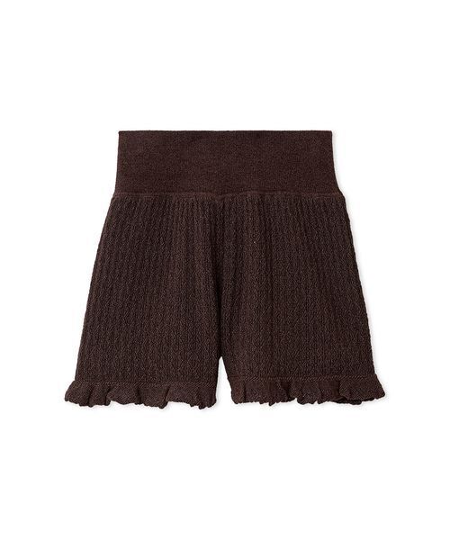 SNIDEL HOME(スナイデルホーム)の「クロシェショートパンツ(ルームウェア/パジャマ・レディース・アイボリー/ピンク系その他/ブラウン・F)」の19枚目の写真