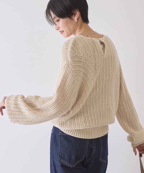 AMERICAN HOLIC（アメリカンホリック）の「ルーズニットプルオーバー（ニット/セーター・レディース・アイボリー/ベージュ/ブラック・FREE）」の5枚目の写真