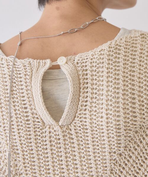 AMERICAN HOLIC（アメリカンホリック）の「ルーズニットプルオーバー（ニット/セーター・レディース・アイボリー/ベージュ/ブラック・FREE）」の8枚目の写真