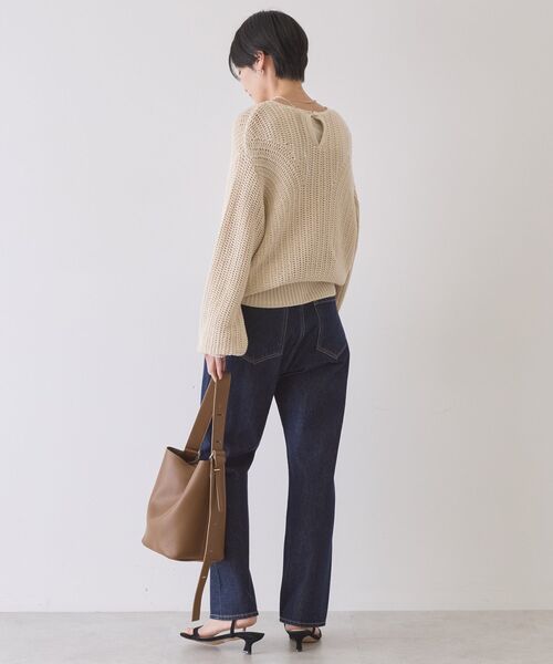 AMERICAN HOLIC（アメリカンホリック）の「ルーズニットプルオーバー（ニット/セーター・レディース・アイボリー/ベージュ/ブラック・FREE）」の11枚目の写真