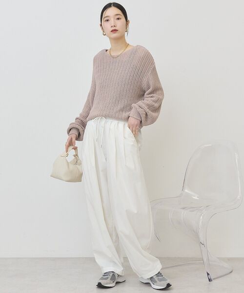 AMERICAN HOLIC（アメリカンホリック）の「ルーズニットプルオーバー（ニット/セーター・レディース・アイボリー/ベージュ/ブラック・FREE）」の15枚目の写真