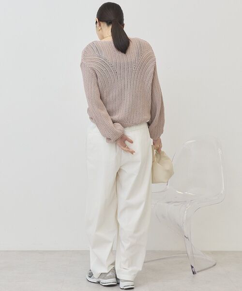 AMERICAN HOLIC（アメリカンホリック）の「ルーズニットプルオーバー（ニット/セーター・レディース・アイボリー/ベージュ/ブラック・FREE）」の17枚目の写真