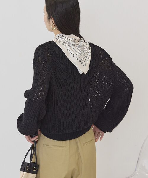 AMERICAN HOLIC（アメリカンホリック）の「ルーズニットプルオーバー（ニット/セーター・レディース・アイボリー/ベージュ/ブラック・FREE）」の20枚目の写真