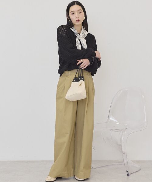 AMERICAN HOLIC（アメリカンホリック）の「ルーズニットプルオーバー（ニット/セーター・レディース・アイボリー/ベージュ/ブラック・FREE）」の21枚目の写真