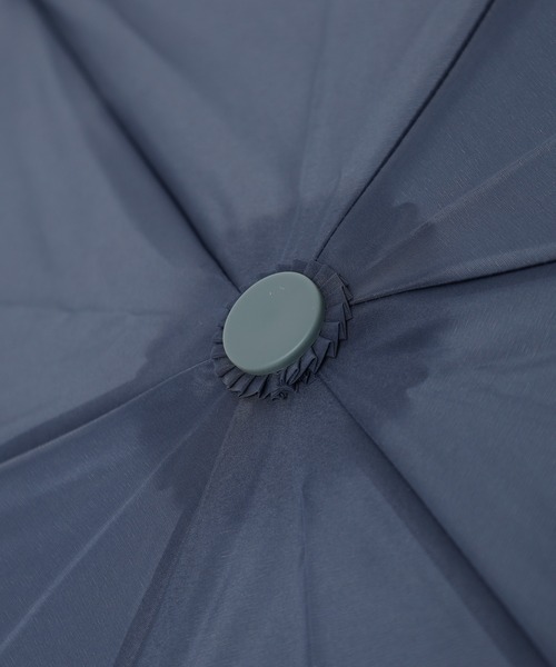 FUNALIVE（ファンアライブ）の「LINEDROPS LINEDROPS 形状記憶　折りたたみ雨傘　58（折りたたみ傘・レディース・ブラック/ネイビー・58cm）」の9枚目の写真