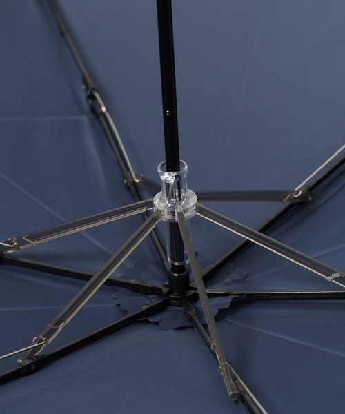 FUNALIVE（ファンアライブ）の「LINEDROPS LINEDROPS 形状記憶　折りたたみ雨傘　58（折りたたみ傘・レディース・ブラック/ネイビー・58cm）」の12枚目の写真