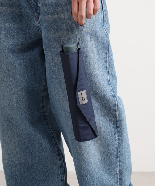 FUNALIVE（ファンアライブ）の「LINEDROPS LINEDROPS 形状記憶　折りたたみ雨傘　58（折りたたみ傘・レディース・ブラック/ネイビー・58cm）」の14枚目の写真