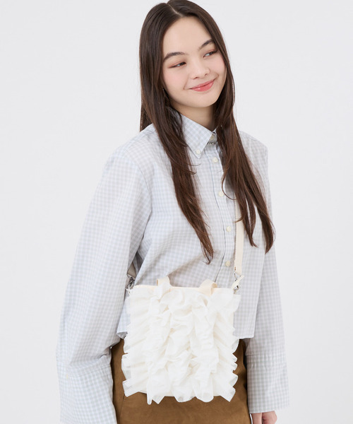 セール】RUFFLE MINI N/S TOTE メレンゲレースラッフル（ショルダー