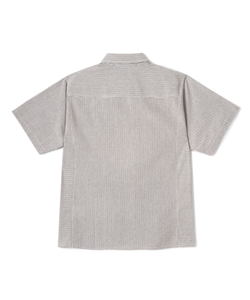 LORES(ロアス)の「Paneled S/S Shirts - Navy(シャツ/ブラウス・レディース・その他・SMALL/MEDIUM/LARGE)」の4枚目の写真