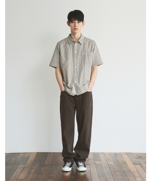 LORES(ロアス)の「Paneled S/S Shirts - Navy(シャツ/ブラウス・レディース・その他・SMALL/MEDIUM/LARGE)」の5枚目の写真