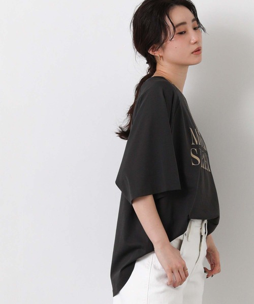Gready Brilliant(グレディブリリアン)の「MONDEラグラン7分T(Tシャツ/カットソー・レディース・オフホワイト/ミント/チャコールグレー・38)」の20枚目の写真