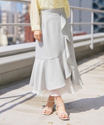 MISCH MASCH | 2026春夏新作 ラッフルティアード裾シアースカート(スカート)
