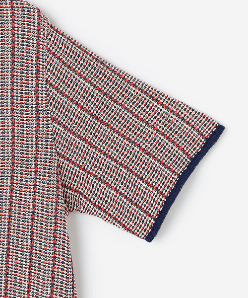 Coohem(コーヘン)の「COOHEM | 透かしストライプ ニットツイードシャツ MEN(ニット/セーター・メンズ・ブルー系その他5・L/M)」の6枚目の写真