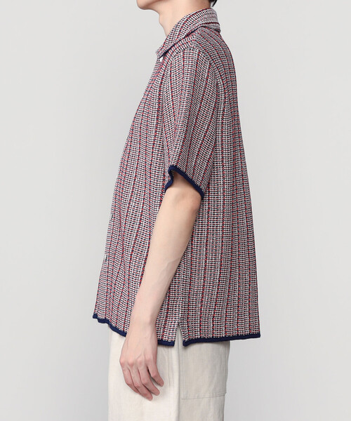Coohem(コーヘン)の「COOHEM | 透かしストライプ ニットツイードシャツ MEN(ニット/セーター・メンズ・ブルー系その他5・L/M)」の10枚目の写真