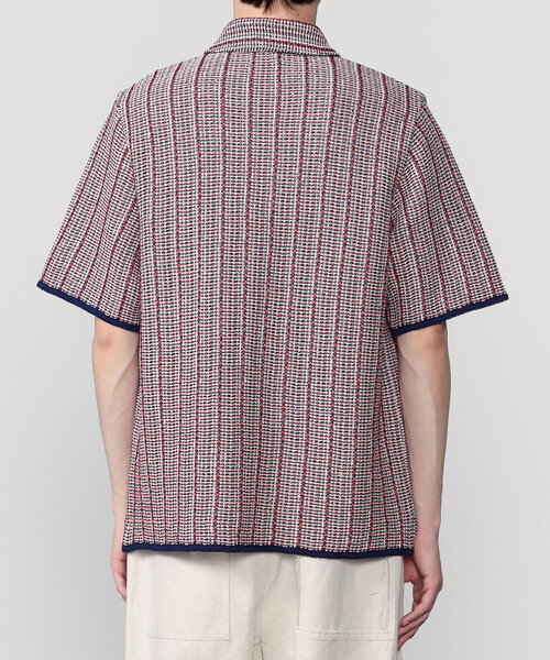 Coohem(コーヘン)の「COOHEM | 透かしストライプ ニットツイードシャツ MEN(ニット/セーター・メンズ・ブルー系その他5・L/M)」の11枚目の写真