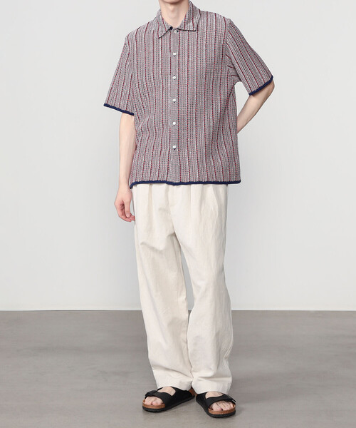 Coohem(コーヘン)の「COOHEM | 透かしストライプ ニットツイードシャツ MEN(ニット/セーター・メンズ・ブルー系その他5・L/M)」の13枚目の写真