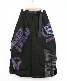 ScoLar | 161667：ベルトアジャスター付きバルーンデニムスカート(スカート)