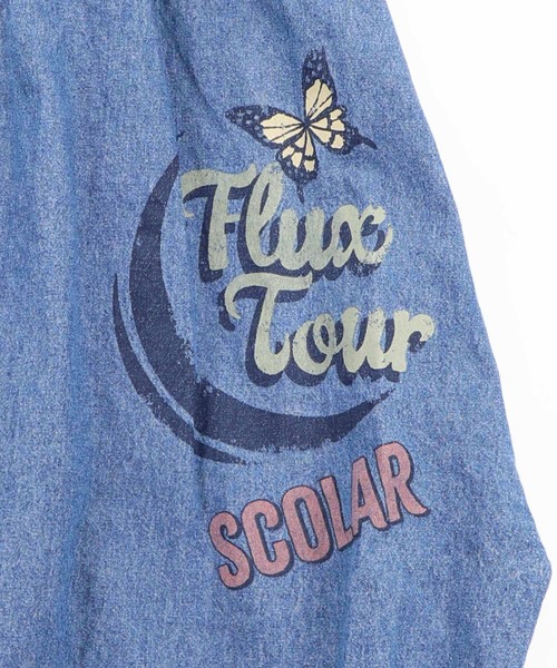 ScoLar(スカラー)の「161667:ベルトアジャスター付きバルーンデニムスカート(スカート・レディース・サックスブルー/カーキ/ブラック・M)」の12枚目の写真