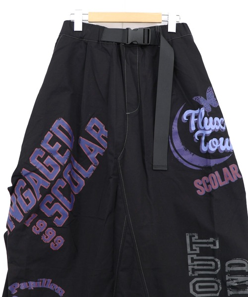 ScoLar(スカラー)の「161667:ベルトアジャスター付きバルーンデニムスカート(スカート・レディース・サックスブルー/カーキ/ブラック・M)」の8枚目の写真