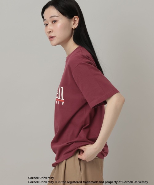 A part by(アパートバイ)の「College_Tシャツ(Tシャツ/カットソー・レディース・チャコールグレー/ボルドー・FREE)」の19枚目の写真
