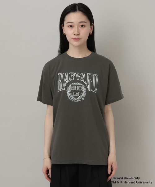 A part by(アパートバイ)の「College_Tシャツ(Tシャツ/カットソー・レディース・チャコールグレー/ボルドー・FREE)」の4枚目の写真