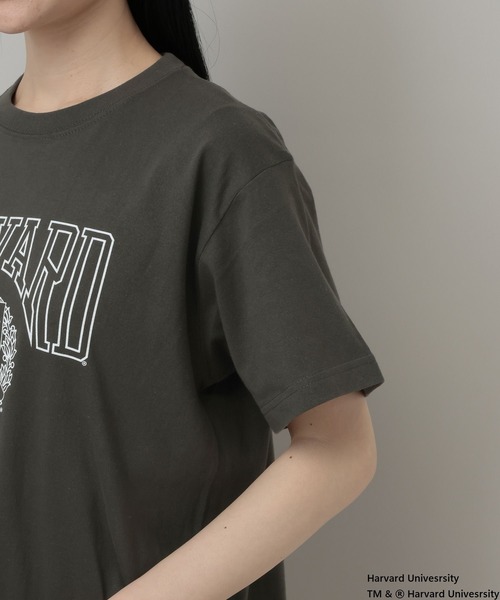 A part by(アパートバイ)の「College_Tシャツ(Tシャツ/カットソー・レディース・チャコールグレー/ボルドー・FREE)」の7枚目の写真
