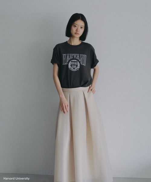 A part by(アパートバイ)の「College_Tシャツ(Tシャツ/カットソー・レディース・チャコールグレー/ボルドー・FREE)」の21枚目の写真