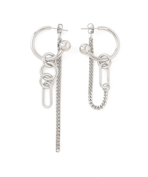 JUSTINE CLENQUET(ジュスティーヌクランケ)の「【JUSTINE CLENQUET/ジュスティーヌクランケ】ピアス ALLEN EARRINGS 33JC02ALLEN3(ピアス(両耳用)・レディース・シルバー系その他・FREE)」の1枚目の写真