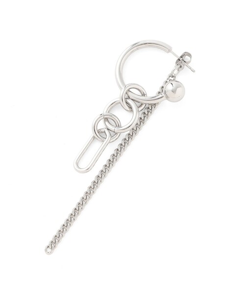 JUSTINE CLENQUET(ジュスティーヌクランケ)の「【JUSTINE CLENQUET/ジュスティーヌクランケ】ピアス ALLEN EARRINGS 33JC02ALLEN3(ピアス(両耳用)・レディース・シルバー系その他・FREE)」の2枚目の写真