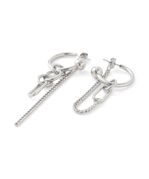 JUSTINE CLENQUET(ジュスティーヌクランケ)の「【JUSTINE CLENQUET/ジュスティーヌクランケ】ピアス ALLEN EARRINGS 33JC02ALLEN3(ピアス(両耳用)・レディース・シルバー系その他・FREE)」の4枚目の写真