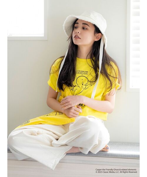 Ungrid(アングリッド)の「キャラクターモチーフTee(Tシャツ/カットソー・レディース・パープル/イエロー/ブルー・FREE)」の6枚目の写真