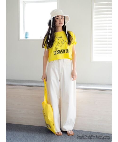 Ungrid(アングリッド)の「キャラクターモチーフTee(Tシャツ/カットソー・レディース・パープル/イエロー/ブルー・FREE)」の7枚目の写真