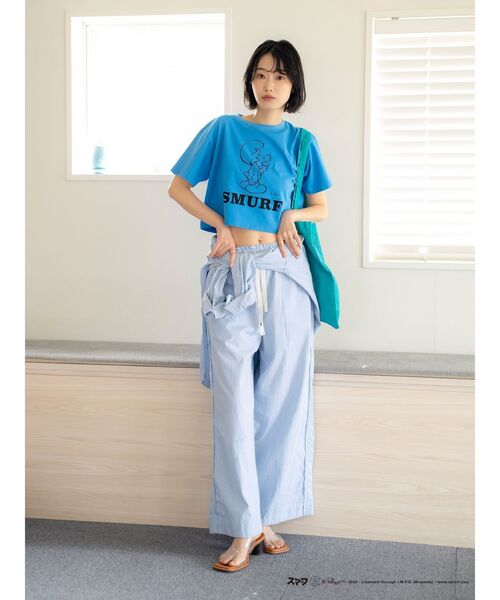 Ungrid(アングリッド)の「キャラクターモチーフTee(Tシャツ/カットソー・レディース・パープル/イエロー/ブルー・FREE)」の10枚目の写真