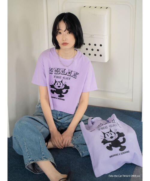 Ungrid(アングリッド)の「キャラクターモチーフTee(Tシャツ/カットソー・レディース・パープル/イエロー/ブルー・FREE)」の12枚目の写真