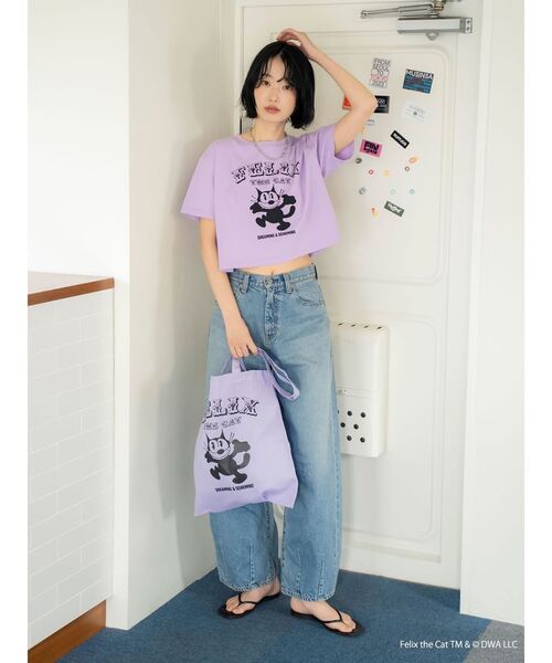 Ungrid(アングリッド)の「キャラクターモチーフTee(Tシャツ/カットソー・レディース・パープル/イエロー/ブルー・FREE)」の13枚目の写真