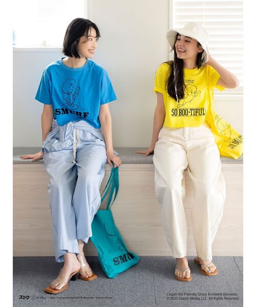 Ungrid(アングリッド)の「キャラクターモチーフTee(Tシャツ/カットソー・レディース・パープル/イエロー/ブルー・FREE)」の14枚目の写真