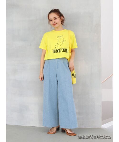 Ungrid(アングリッド)の「キャラクターモチーフTee(Tシャツ/カットソー・レディース・パープル/イエロー/ブルー・FREE)」の16枚目の写真